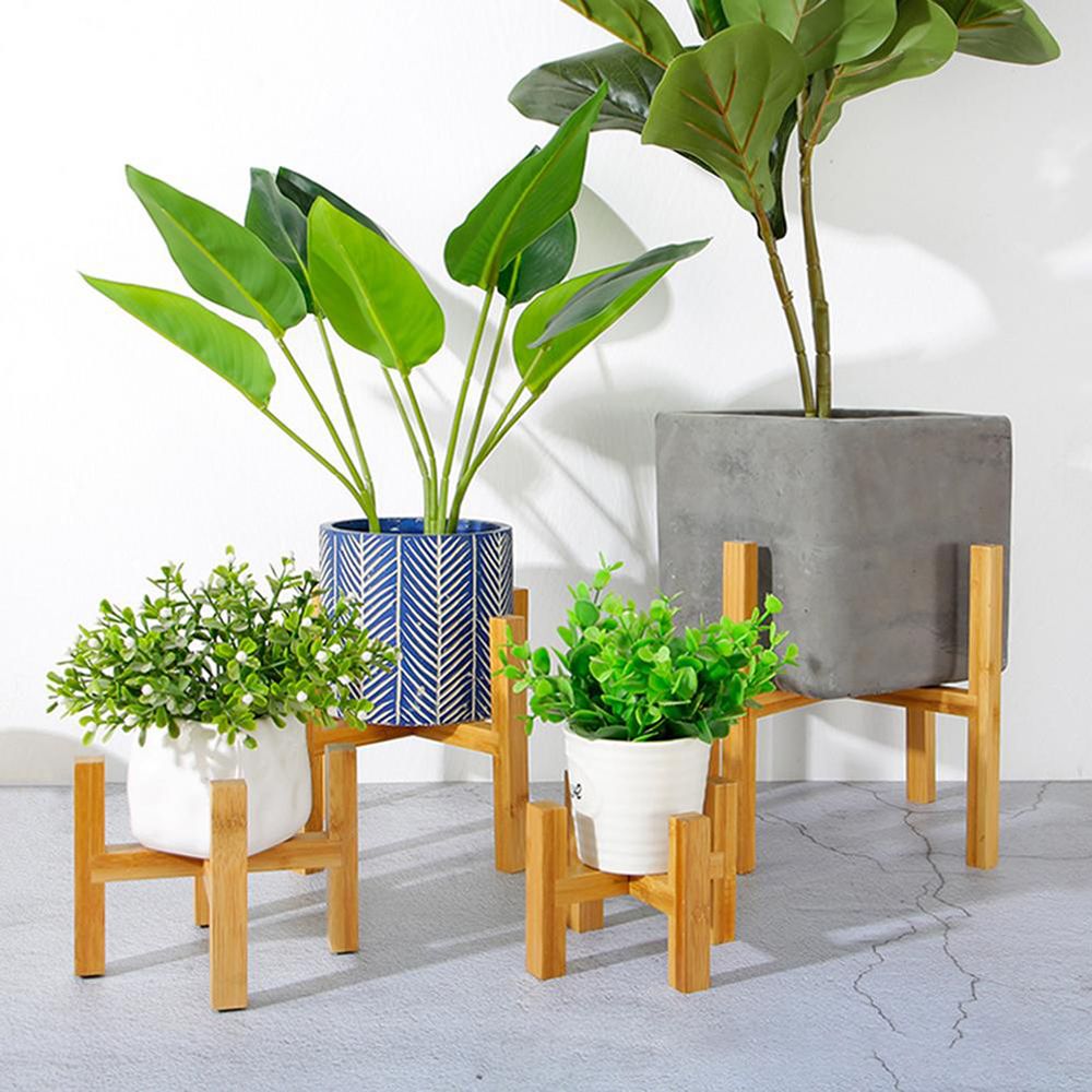 Bonsai Garden Display Stands - Bambu interior ao ar livre decoração