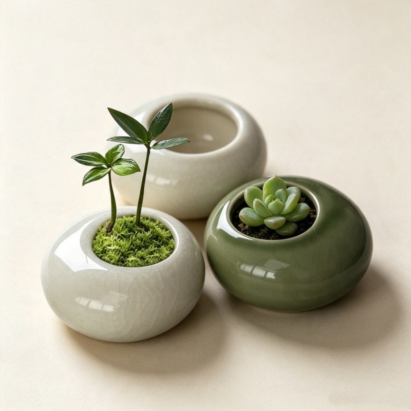 Bonsai Garden Art - Mini Vaso de Planta com Efeito