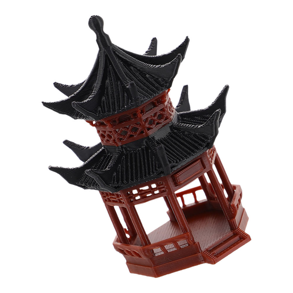 Bonsai Garden Landscape Design - Escultura de Pavilhão Miniatura Asiático para