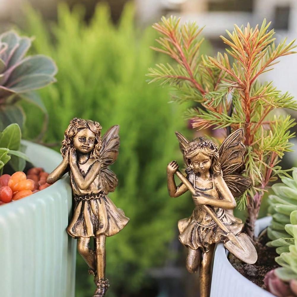 Bonsai Garden Design - Nova Decoração de Resina Anjo Menina