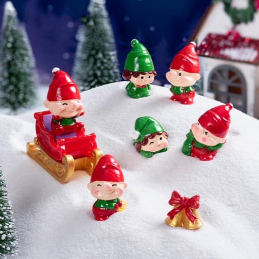 Bonsai Garden Japan - Figuras Miniaturas de Natal, Mini Elfos