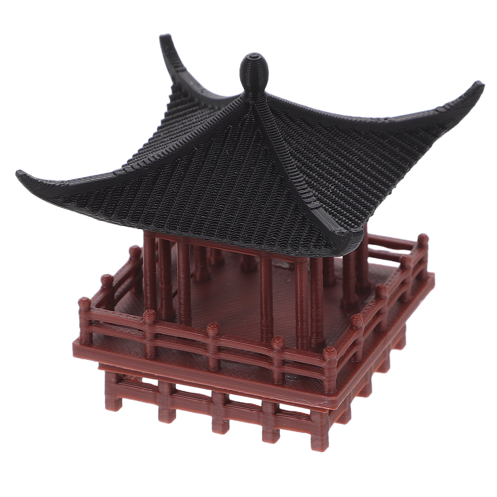Bonsai Garden Landscape Design - Ornamento de Pavilhão Chinês em Miniatura,