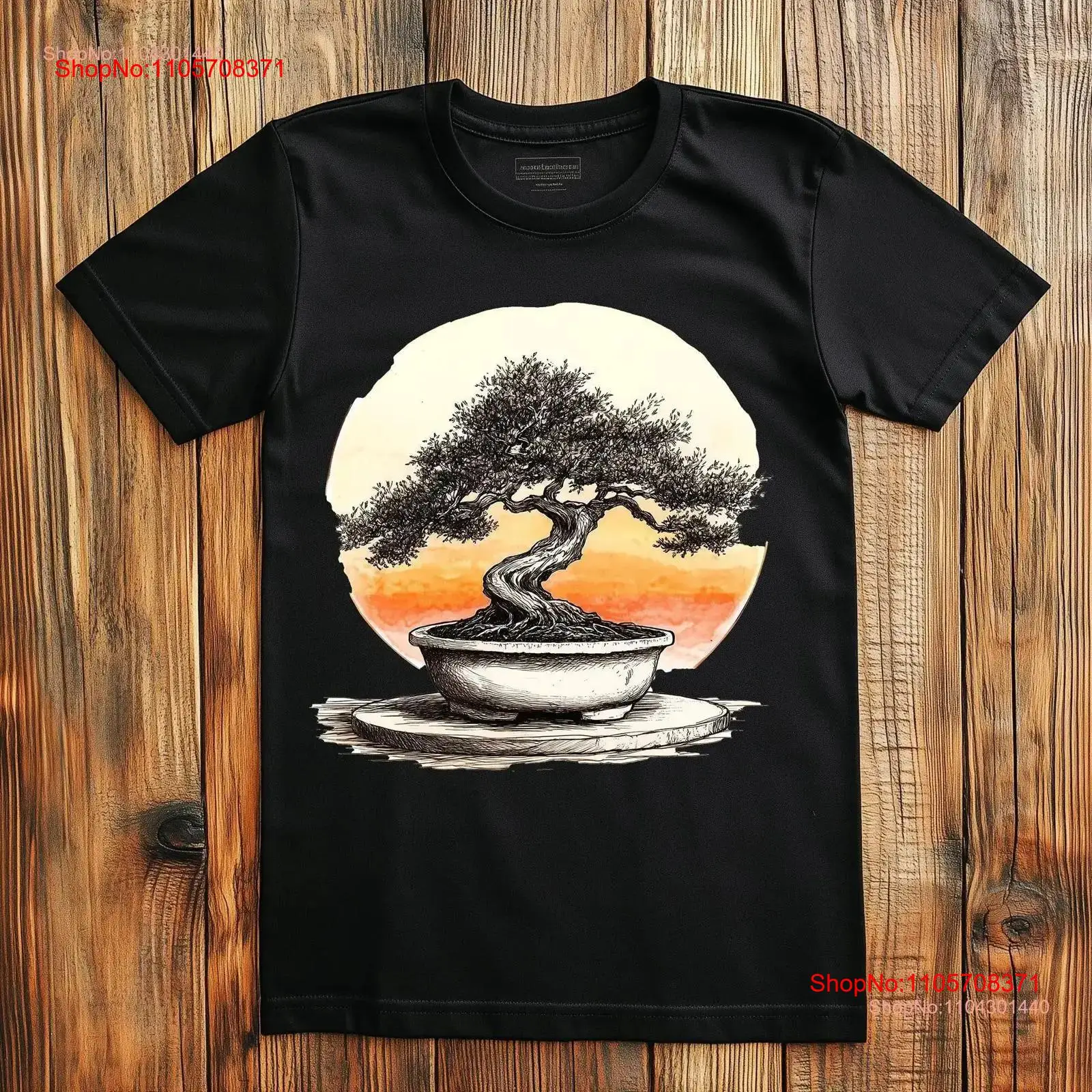 Bonsai Garden Design - Camiseta com Estampa de Bonsai Japonês,