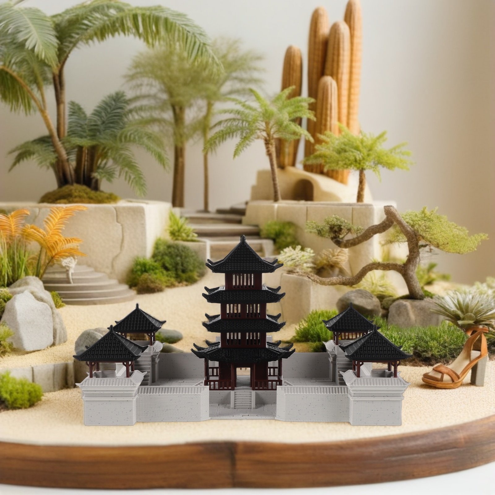 Escultura em Miniatura de Pavi - Bonsai Garden Landscape Design avaliação e preço