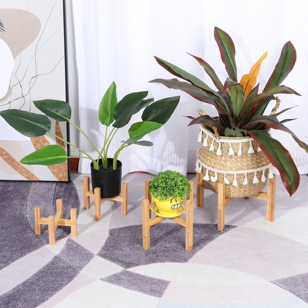 Bambu interior ao ar livre dec - Bonsai Garden Display Stands avaliação e preço