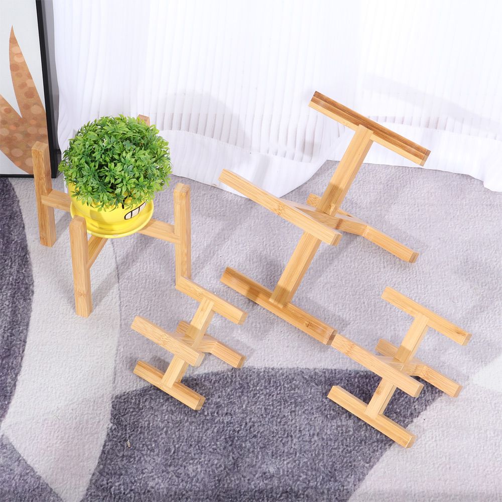 Bambu interior ao ar livre dec - Bonsai Garden Display Stands avaliação e preço