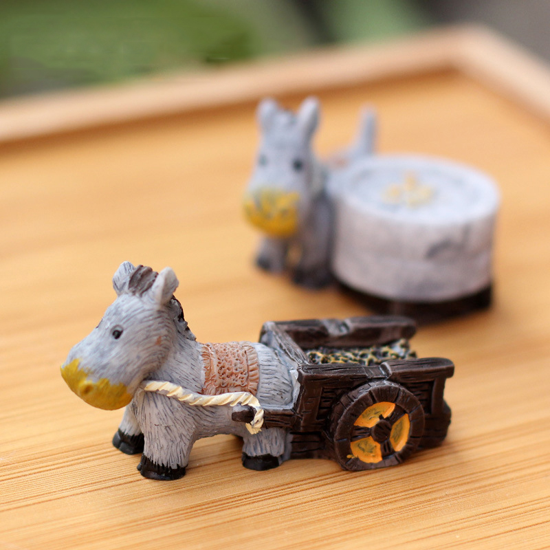 Estatuetas animais mini burro  - Bonsai Garden Japan avaliação e preço