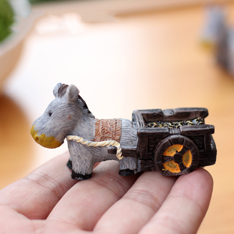 Estatuetas animais mini burro  - Bonsai Garden Japan avaliação e preço