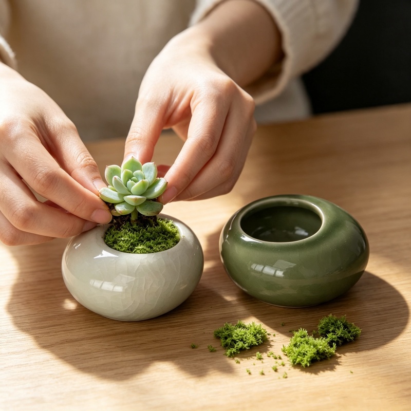 Mini Vaso de Planta com Efeito - Bonsai Garden Art avaliação e preço