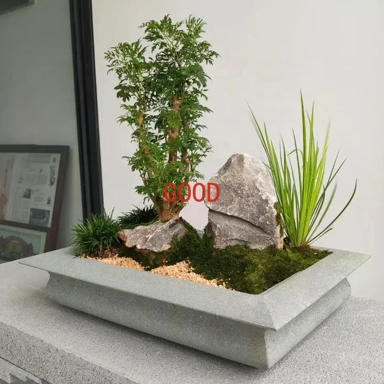 Mesa de Chá Chinesa de Pedra A - Bonsai Garden Art avaliação e preço
