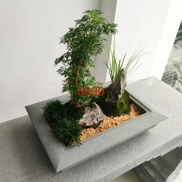 Mesa de Chá Chinesa de Pedra A - Bonsai Garden Art avaliação e preço