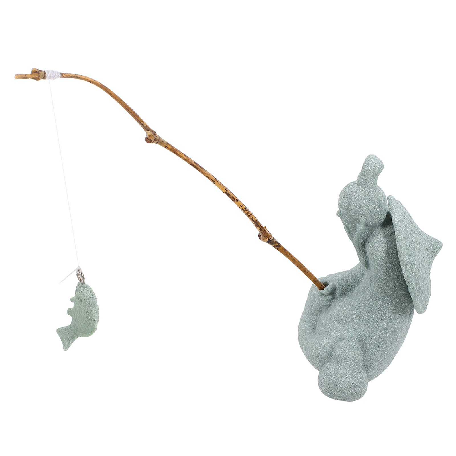Estátua Delicada de Pescador e - Bonsai Garden Design avaliação e preço